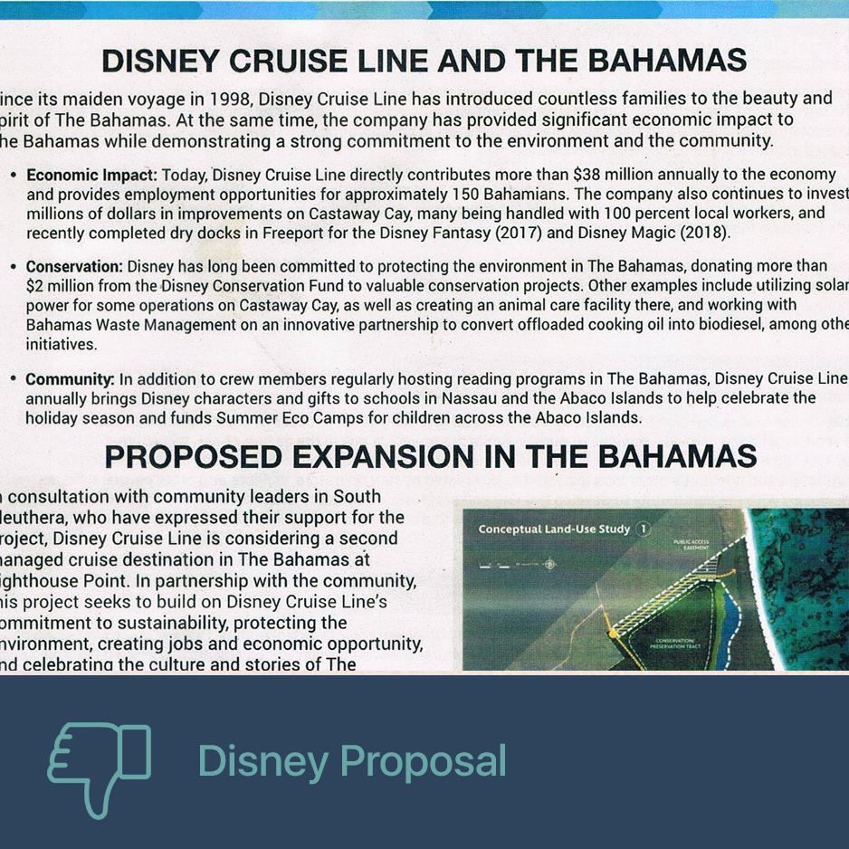 Oppose Proposal by Disney to Privitize Lighthouse Point